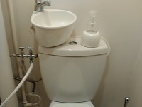 WiCi Mini Handwaschbecken für WC mit WC Dusche - Herr und Frau L (Frankreich - 60) - 2 auf 3